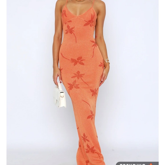 White Fox Boutique Dresses & Skirts - White Fox Trust Issues Maxi Dress Orange